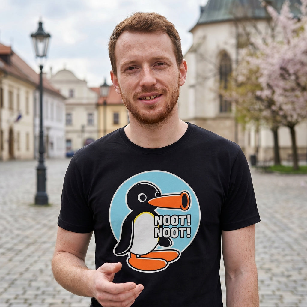 Produktbild Noot Noot T-Shirt für Pingu Fans schwarz