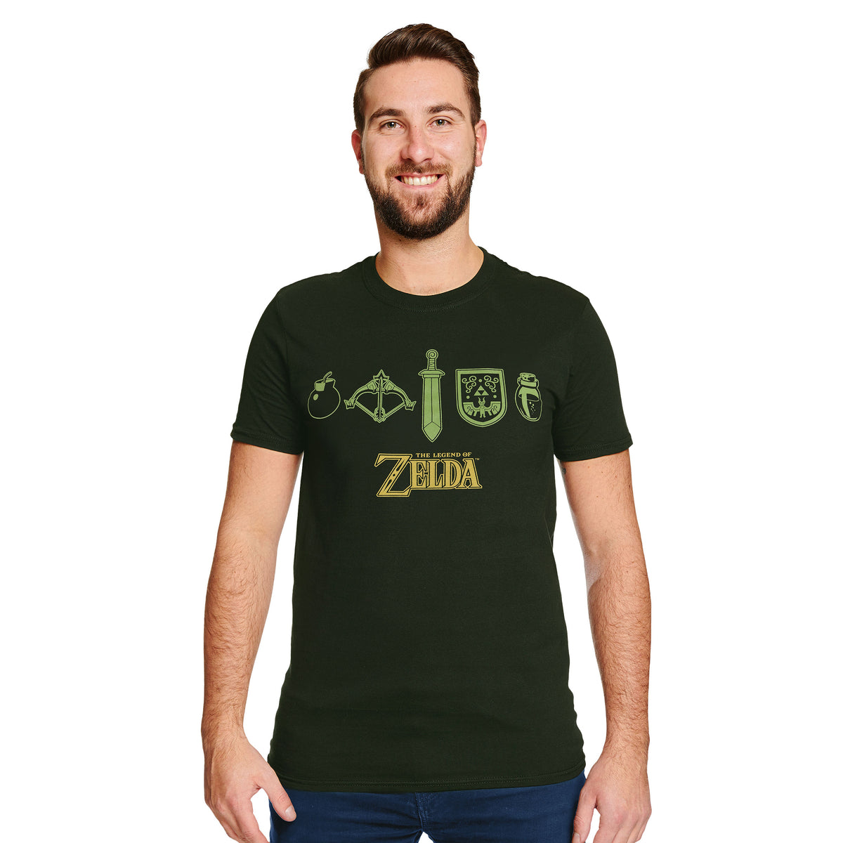 Produktbild Zelda - Icons T-Shirt grün