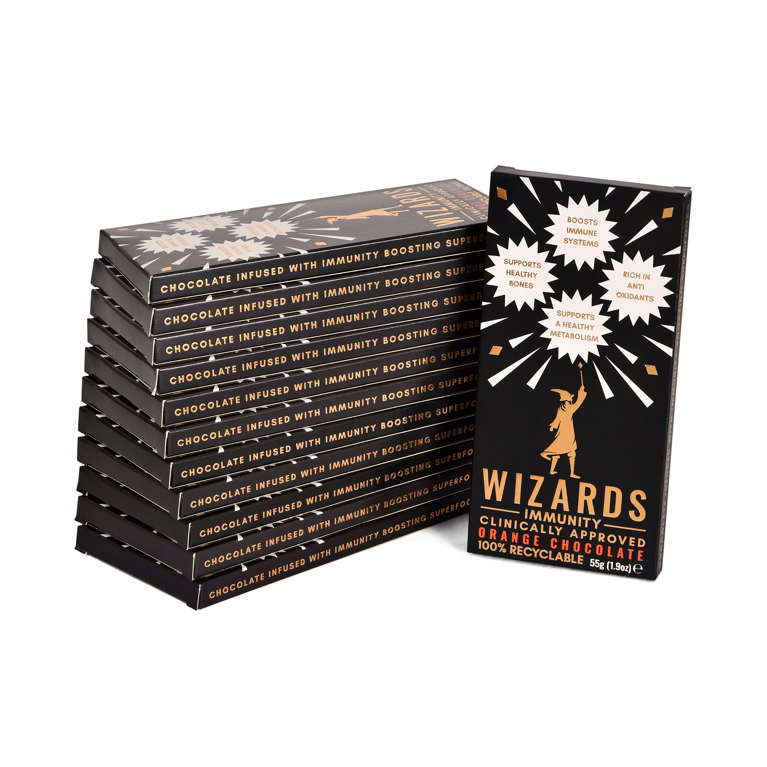 Product image Wizards Magic - Immunity Orange Chocolate 12 bars