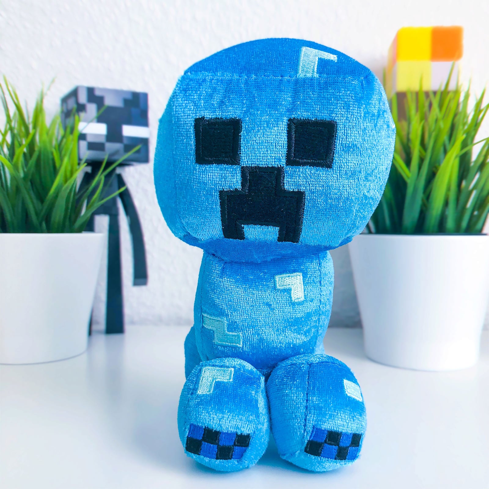 Produktbild Minecraft - Happy Explorer Charged Creeper Plüsch Figur 19 cm