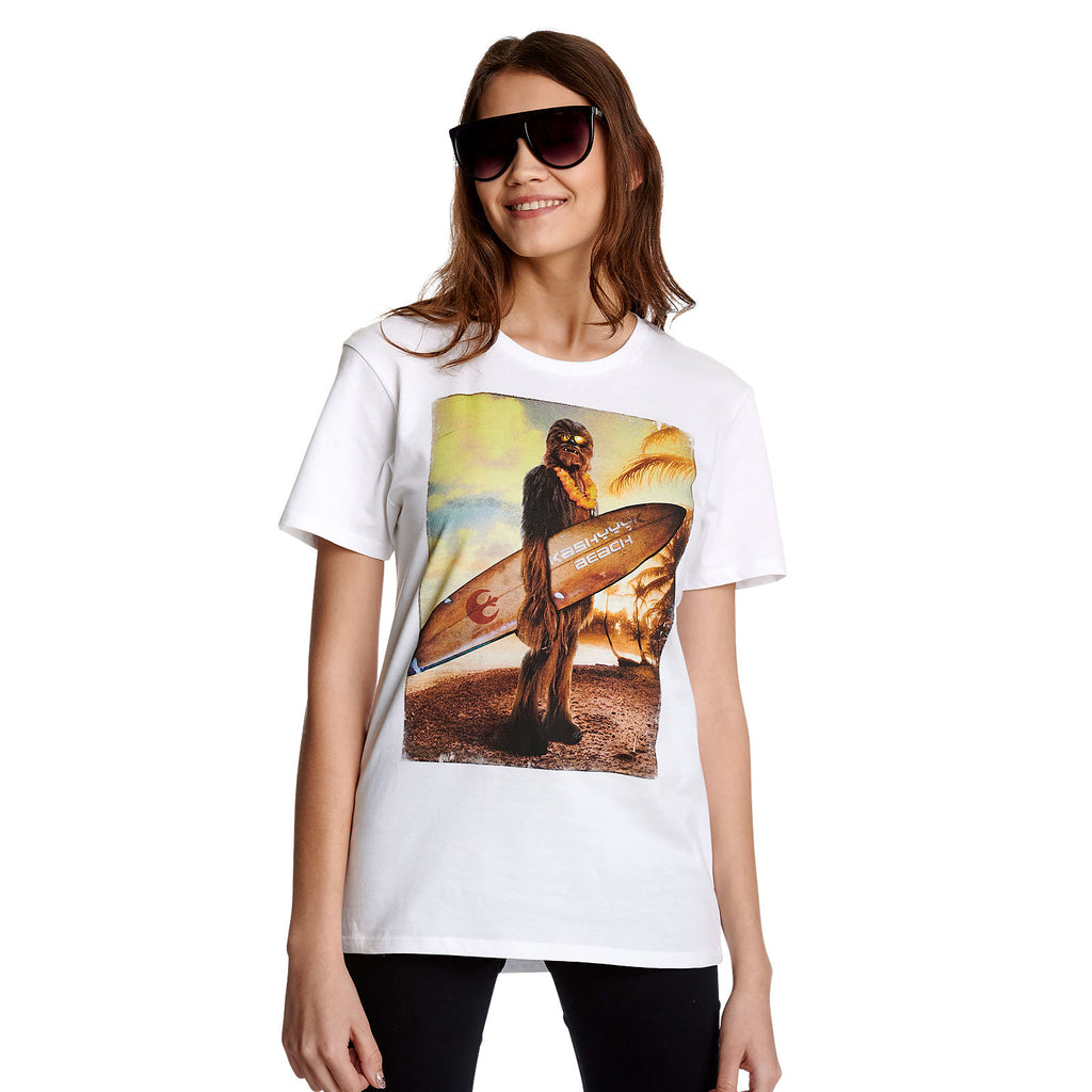 Produktbild Star Wars - Wookiee Surfer T-Shirt weiß