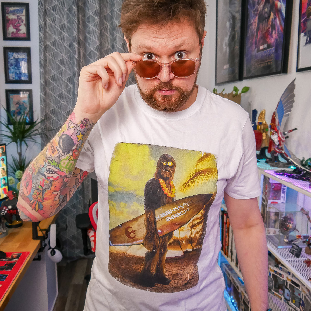 Produktbild Star Wars - Wookiee Surfer T-Shirt weiß