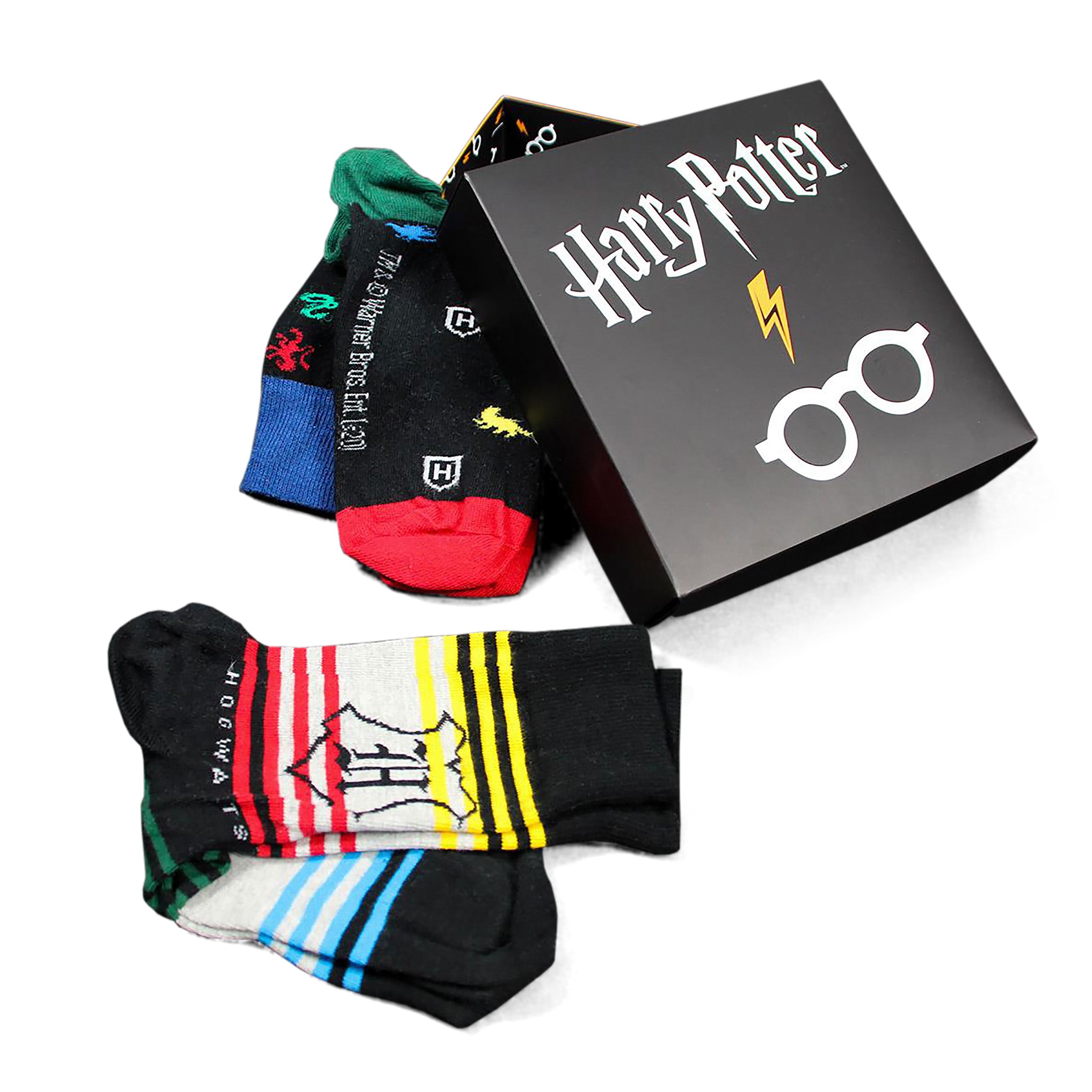 Produktbild Harry Potter - Brille und Blitz Socken 3er Set in Geschenkbox