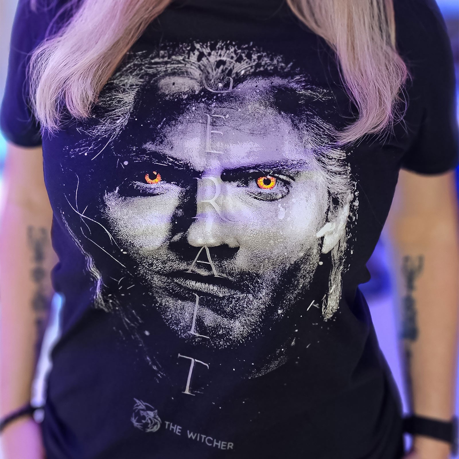 Produktbild Witcher - Geralt Portrait T-Shirt schwarz