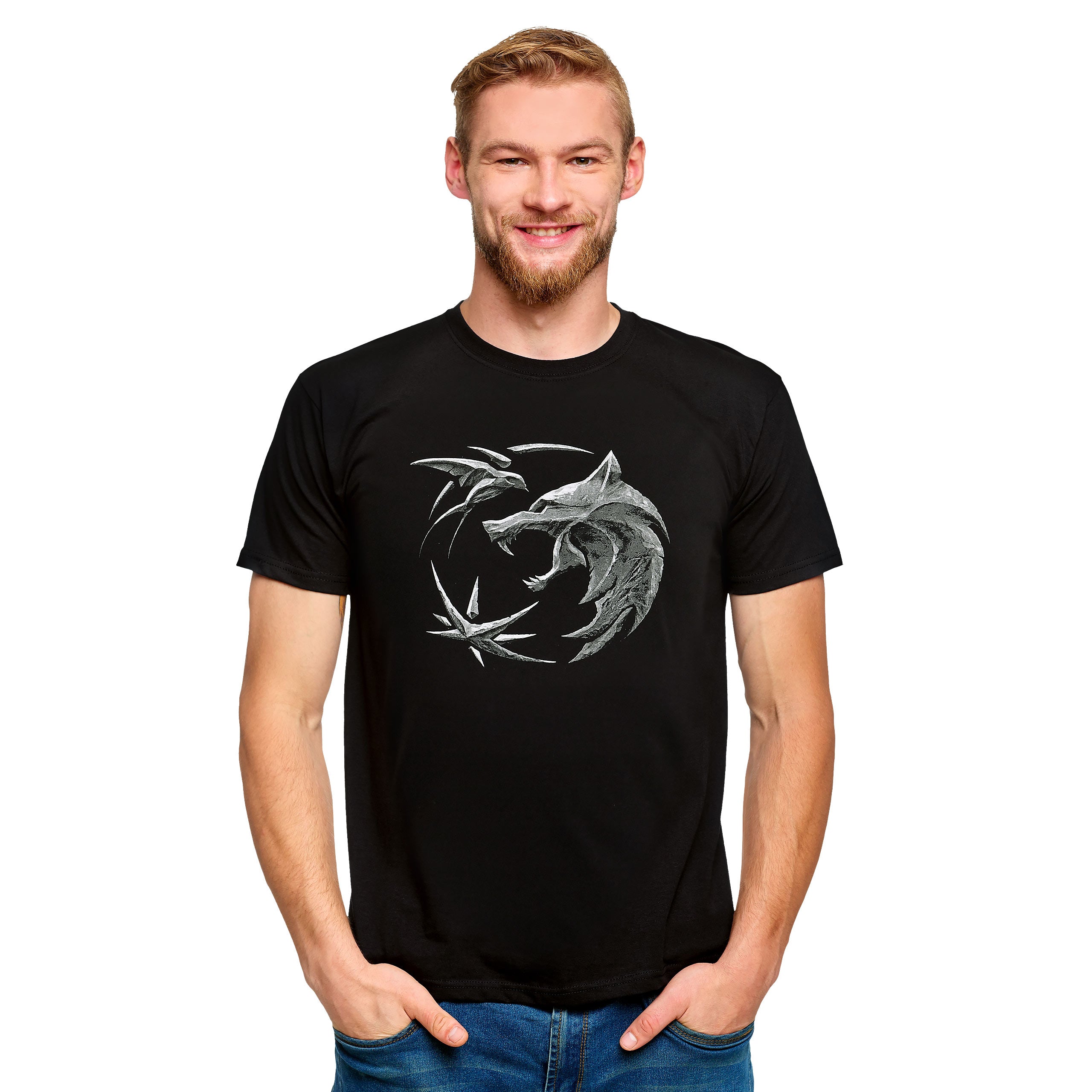 Produktbild Witcher - Wolf Emblem T-Shirt schwarz