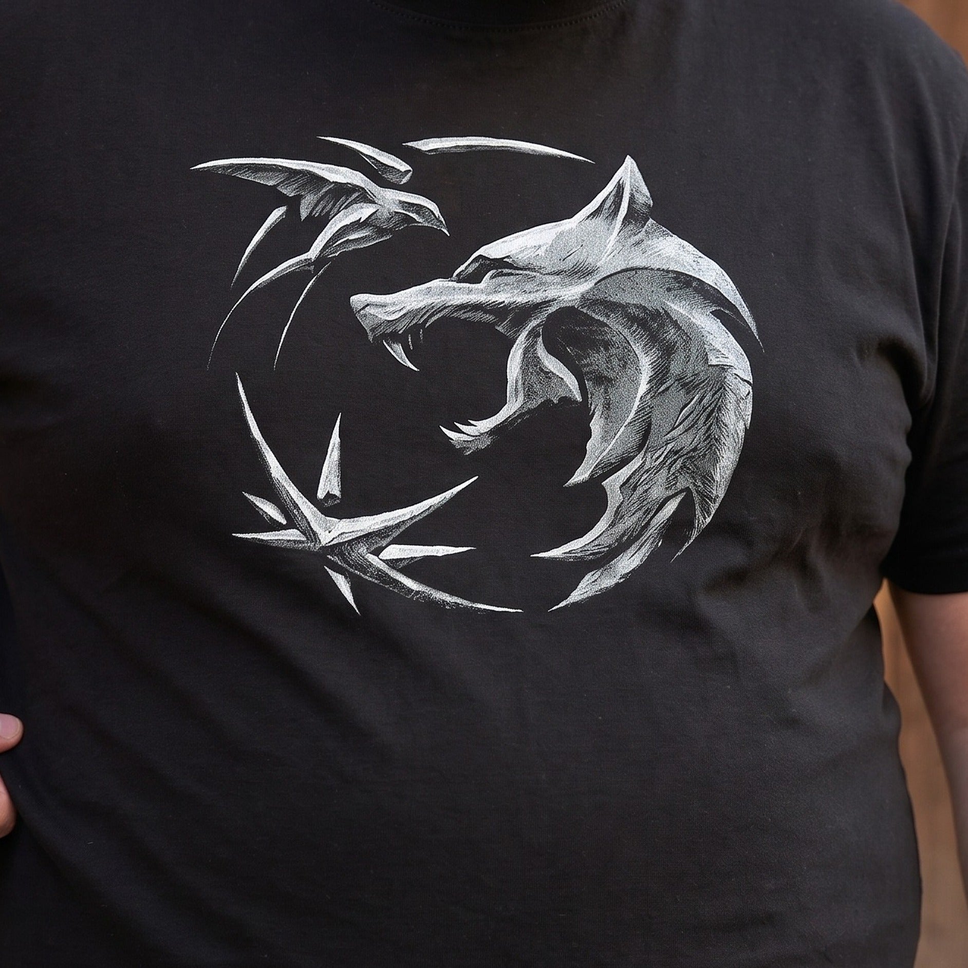 Produktbild Witcher - Wolf Emblem T-Shirt schwarz