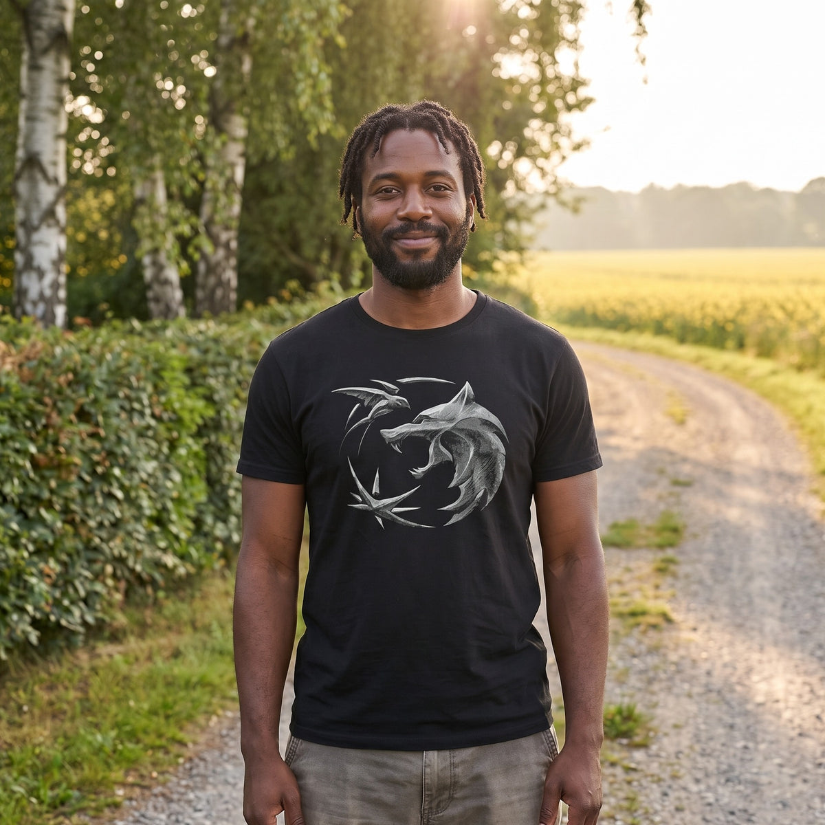 Produktbild Witcher - Wolf Emblem T-Shirt schwarz