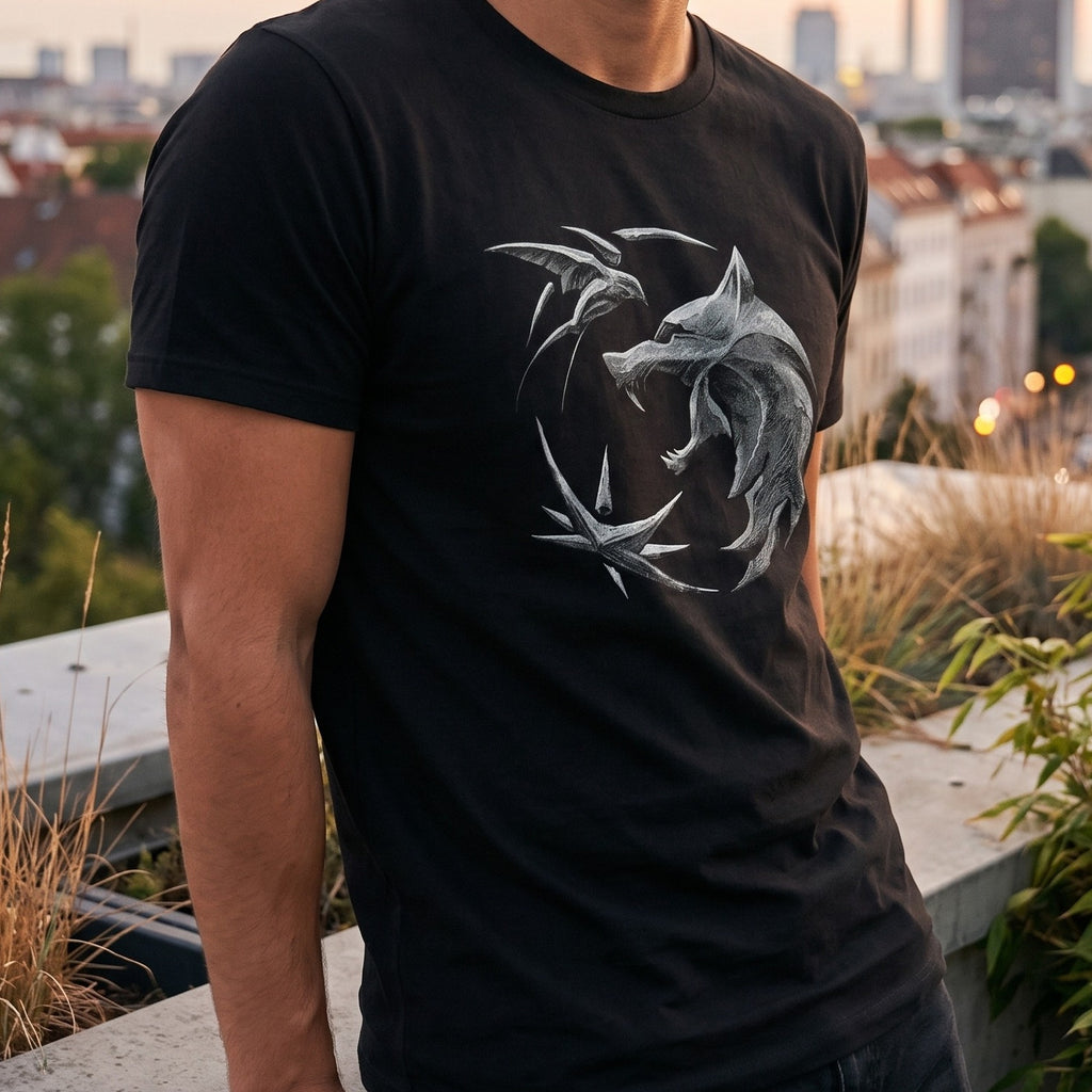 Produktbild Witcher - Wolf Emblem T-Shirt schwarz