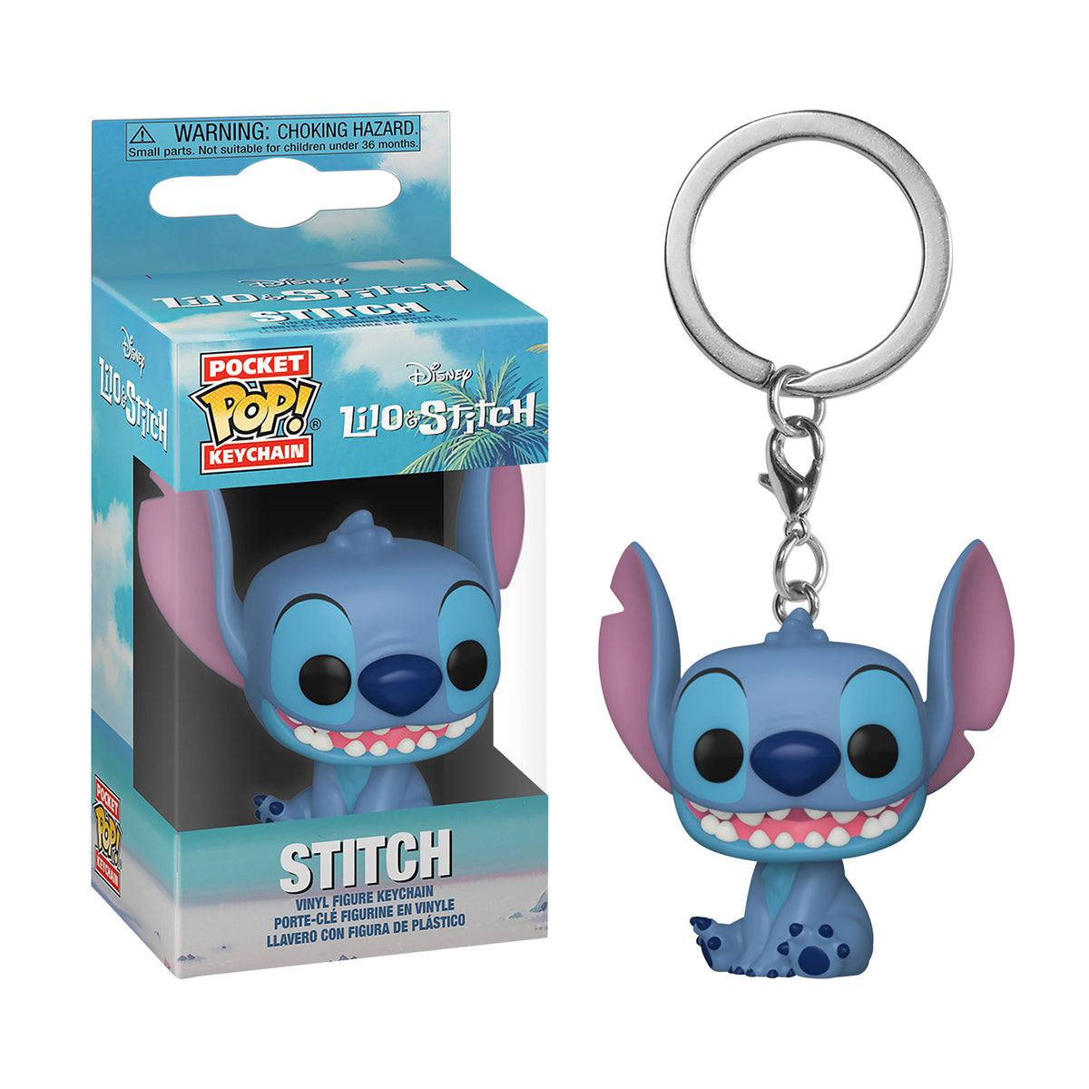 Produktbild Lilo & Stitch - Smiling Stitch Funko Pop Schlüsselanhänger