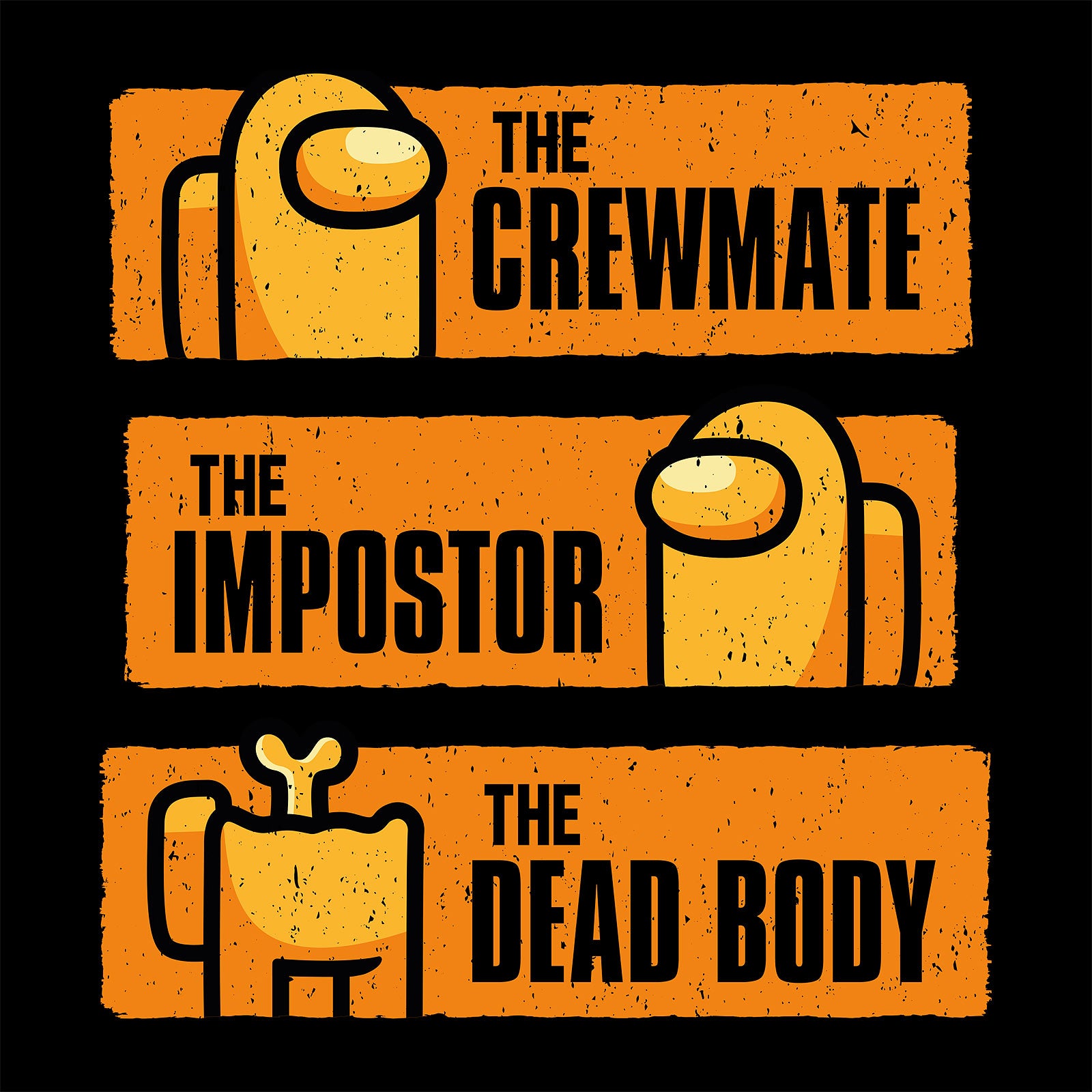 Produktbild Impostor From Life To Death T-Shirt für Among Us Fans schwarz