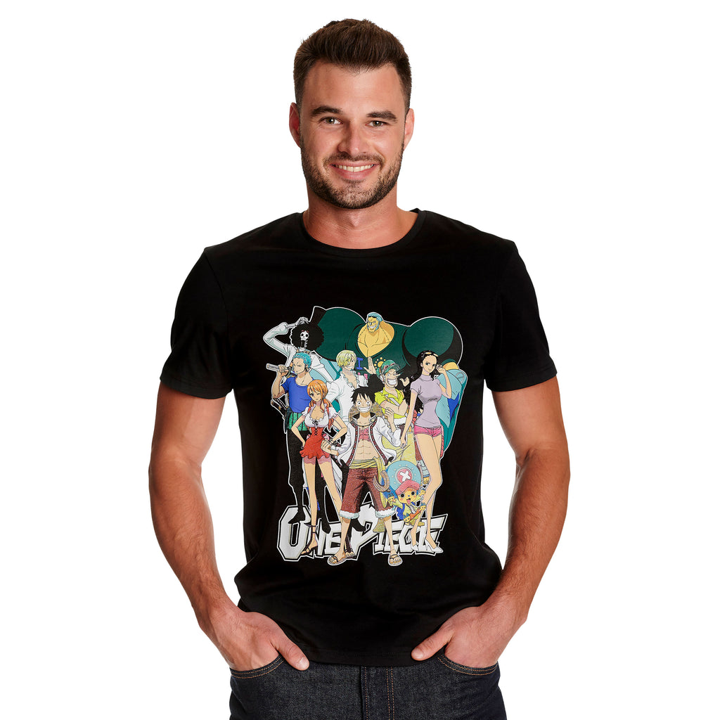 Produktbild One Piece - Ruffy mit Strohhutbande T-Shirt schwarz