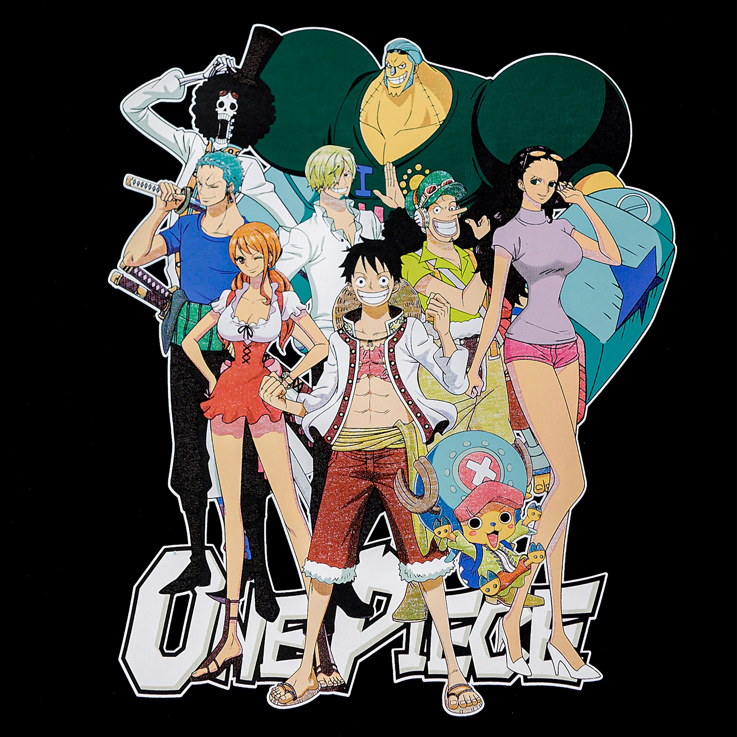 Produktbild One Piece - Ruffy mit Strohhutbande T-Shirt schwarz