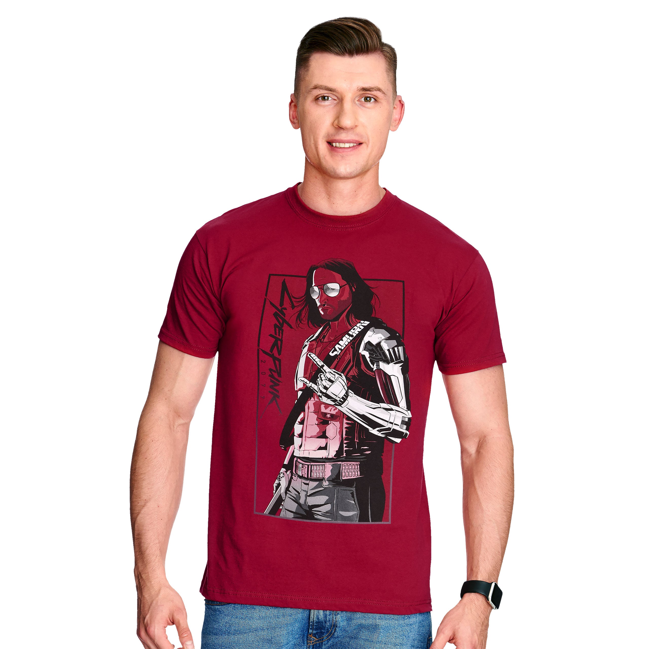 Produktbild Cyberpunk 2077 - Toy Box Johnny T-Shirt rot