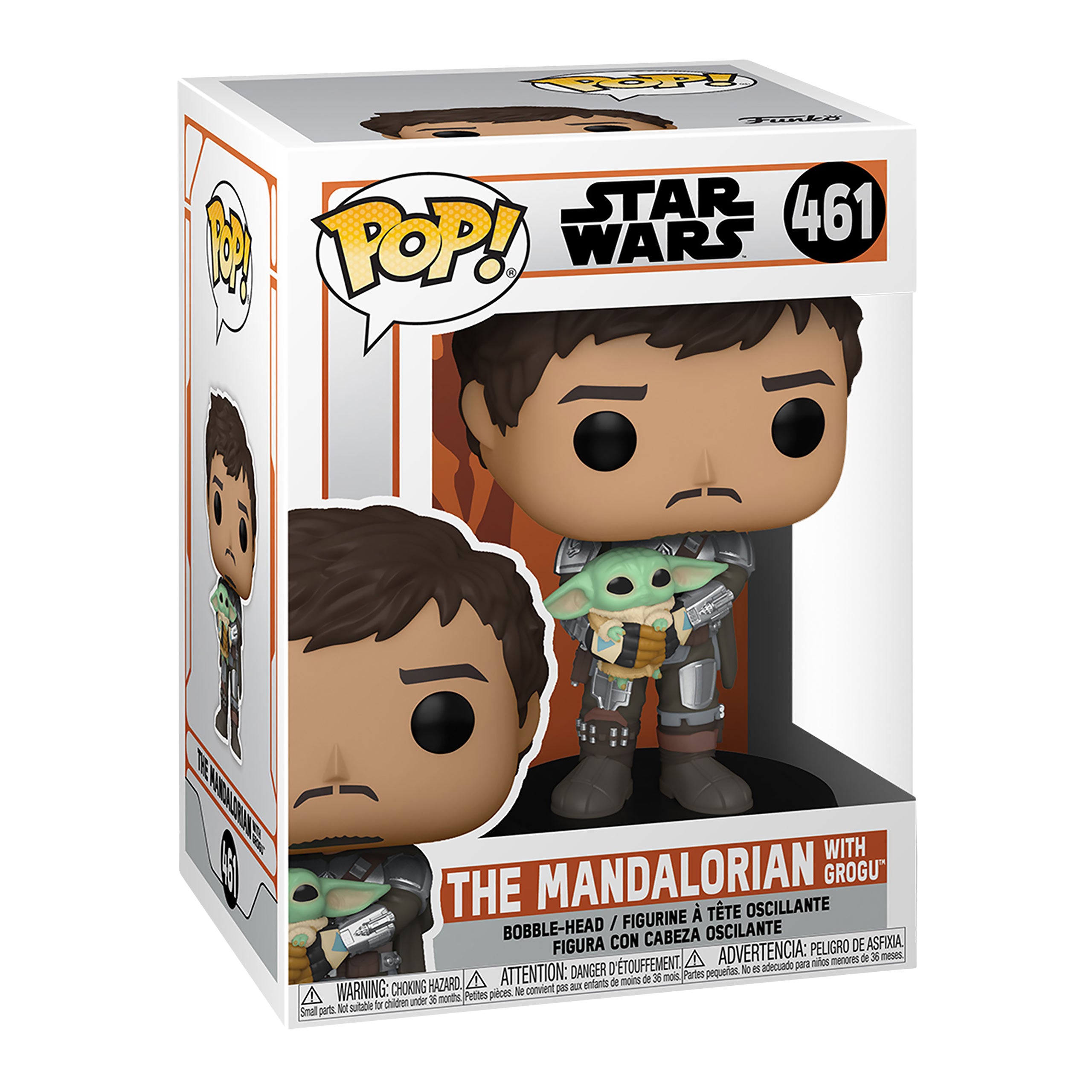 Produktbild Mando mit Grogu Funko Pop Figur - Star Wars The Mandalorian