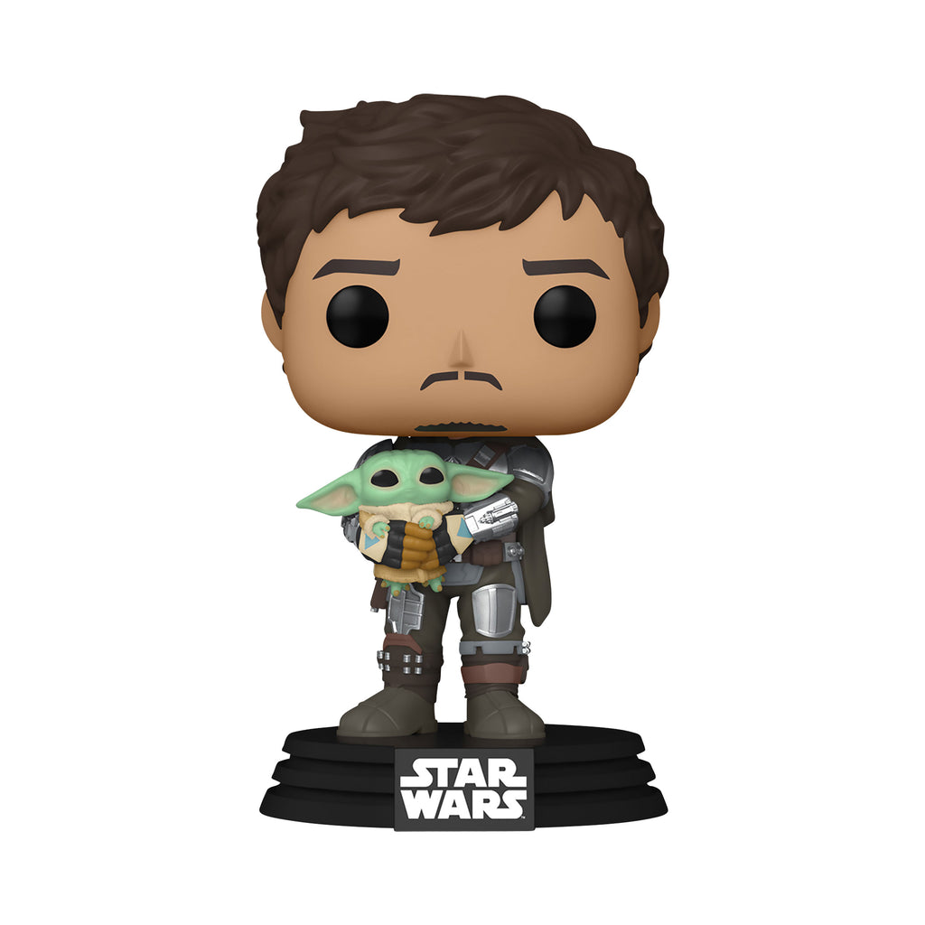 Produktbild Mando mit Grogu Funko Pop Figur - Star Wars The Mandalorian