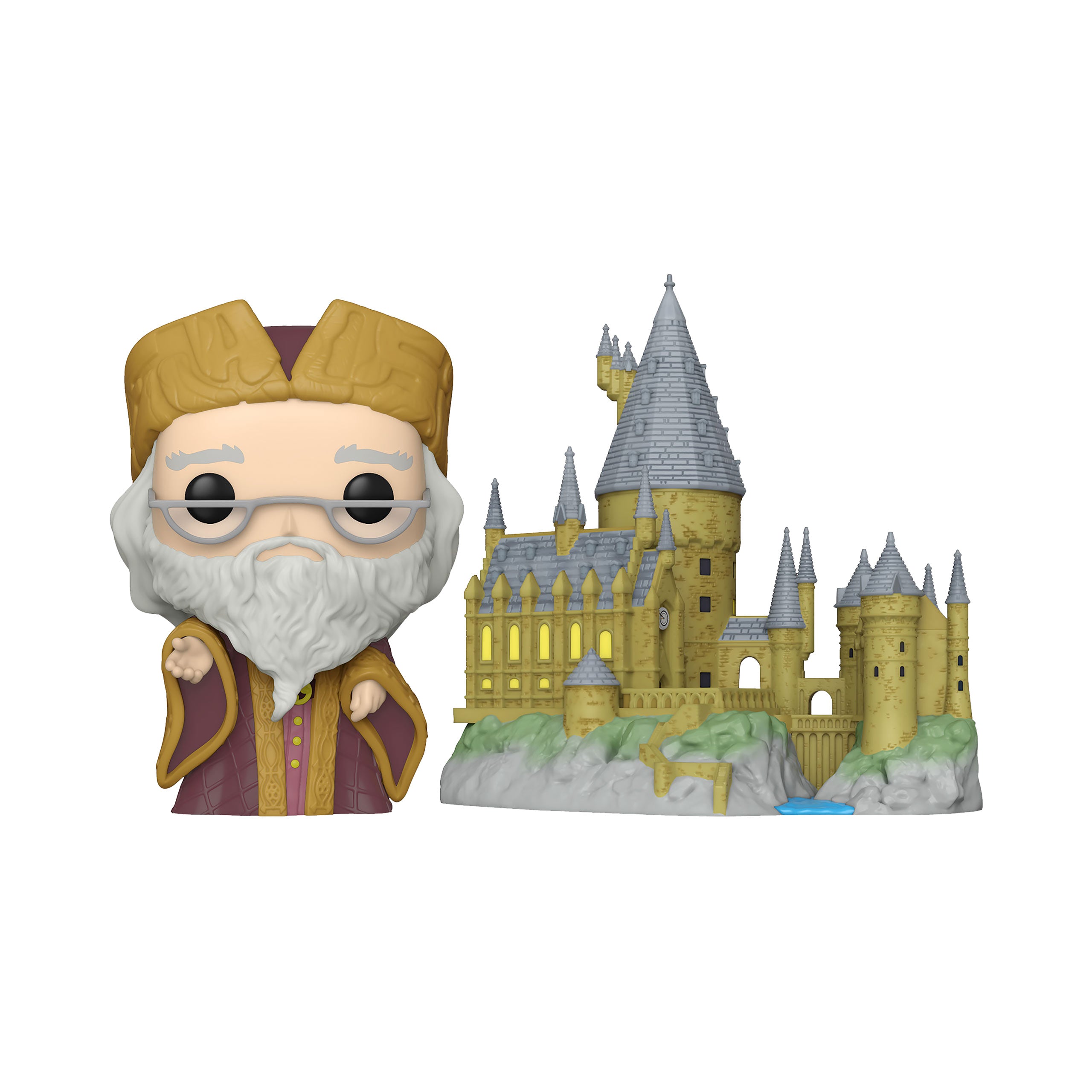 Produktbild Harry Potter - Dumbledore mit Hogwarts Schloss Funko Pop Figur