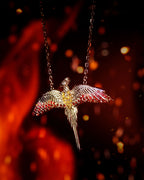 Produktbild Harry Potter - Fawkes Kette mit Kristallen