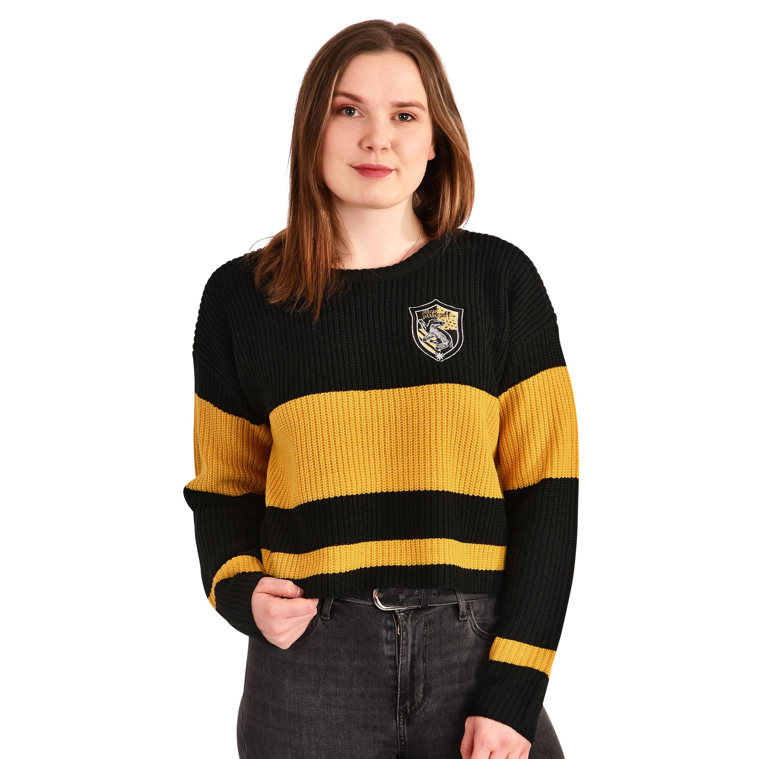 Produktbild Harry Potter - Hufflepuff Crop Sweater Damen