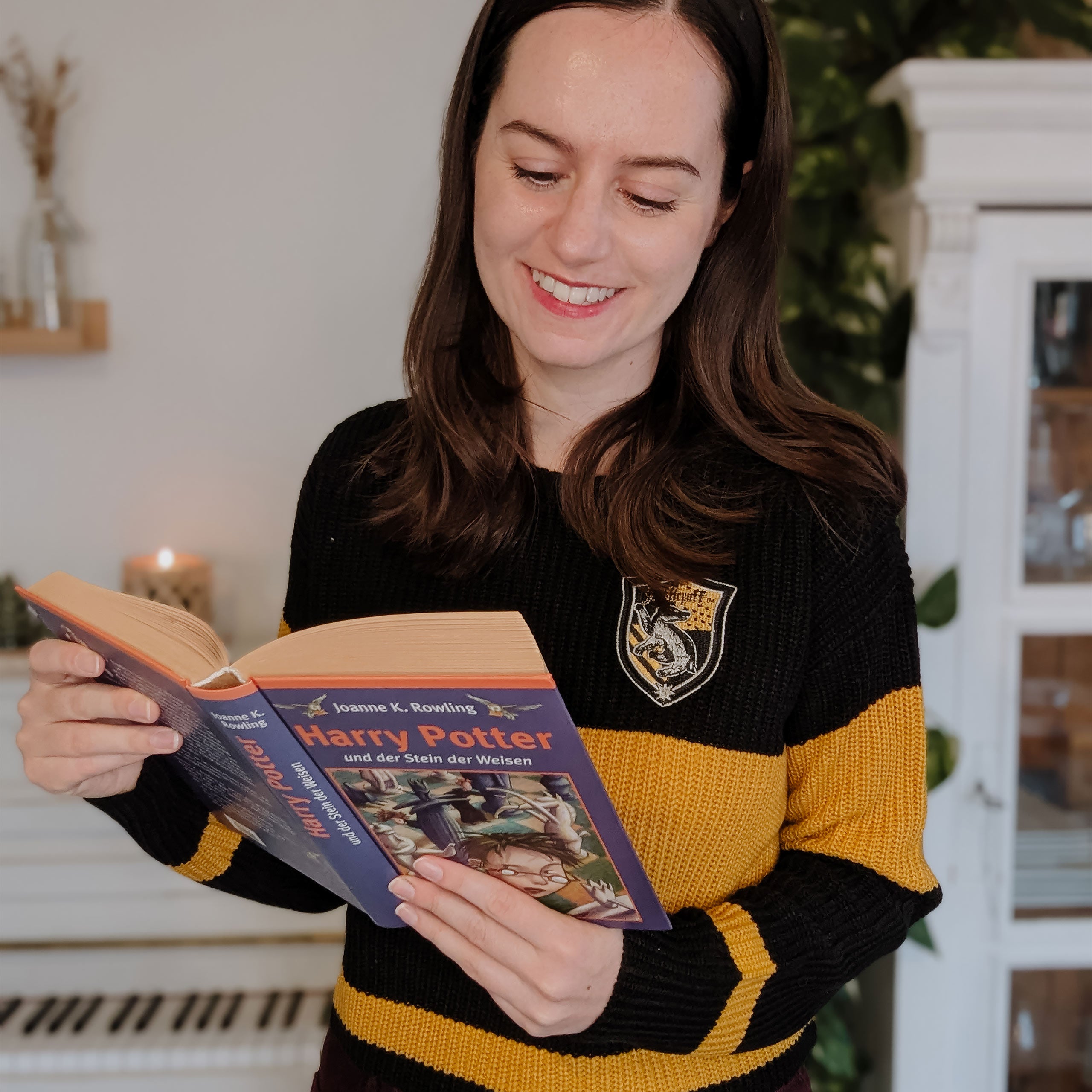 Produktbild Harry Potter - Hufflepuff Crop Sweater Damen