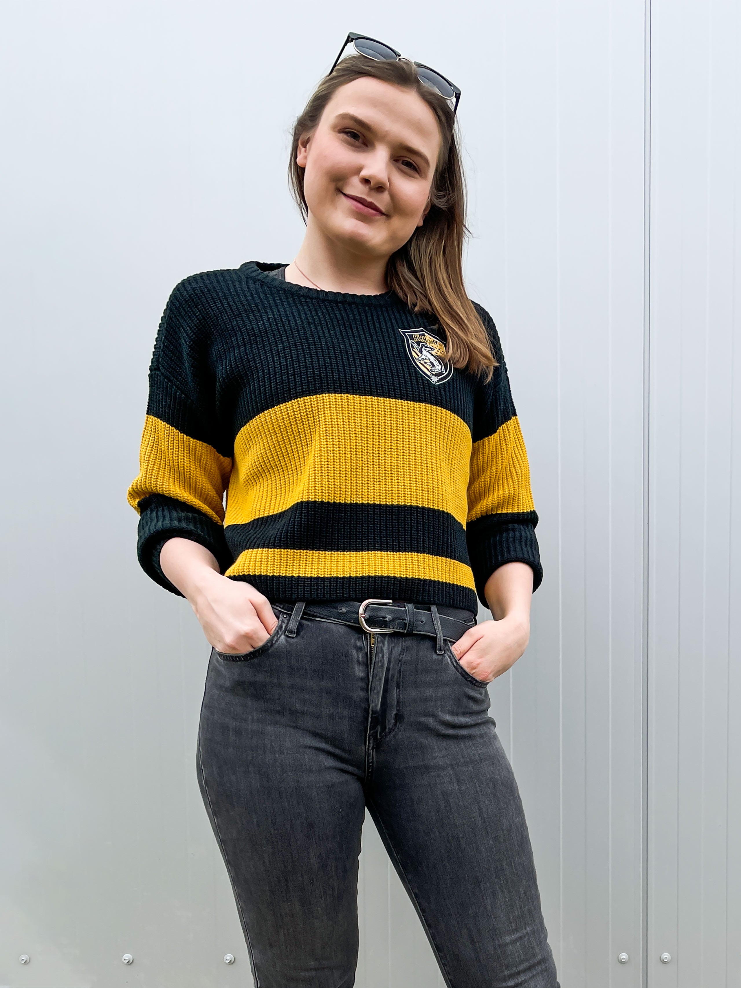 Produktbild Harry Potter - Hufflepuff Crop Sweater Damen