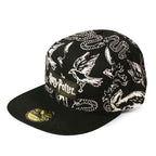 Produktbild Harry Potter - Hogwarts Wappentiere Snapback Cap schwarz-weiß