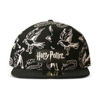 Produktbild Harry Potter - Hogwarts Wappentiere Snapback Cap schwarz-weiß