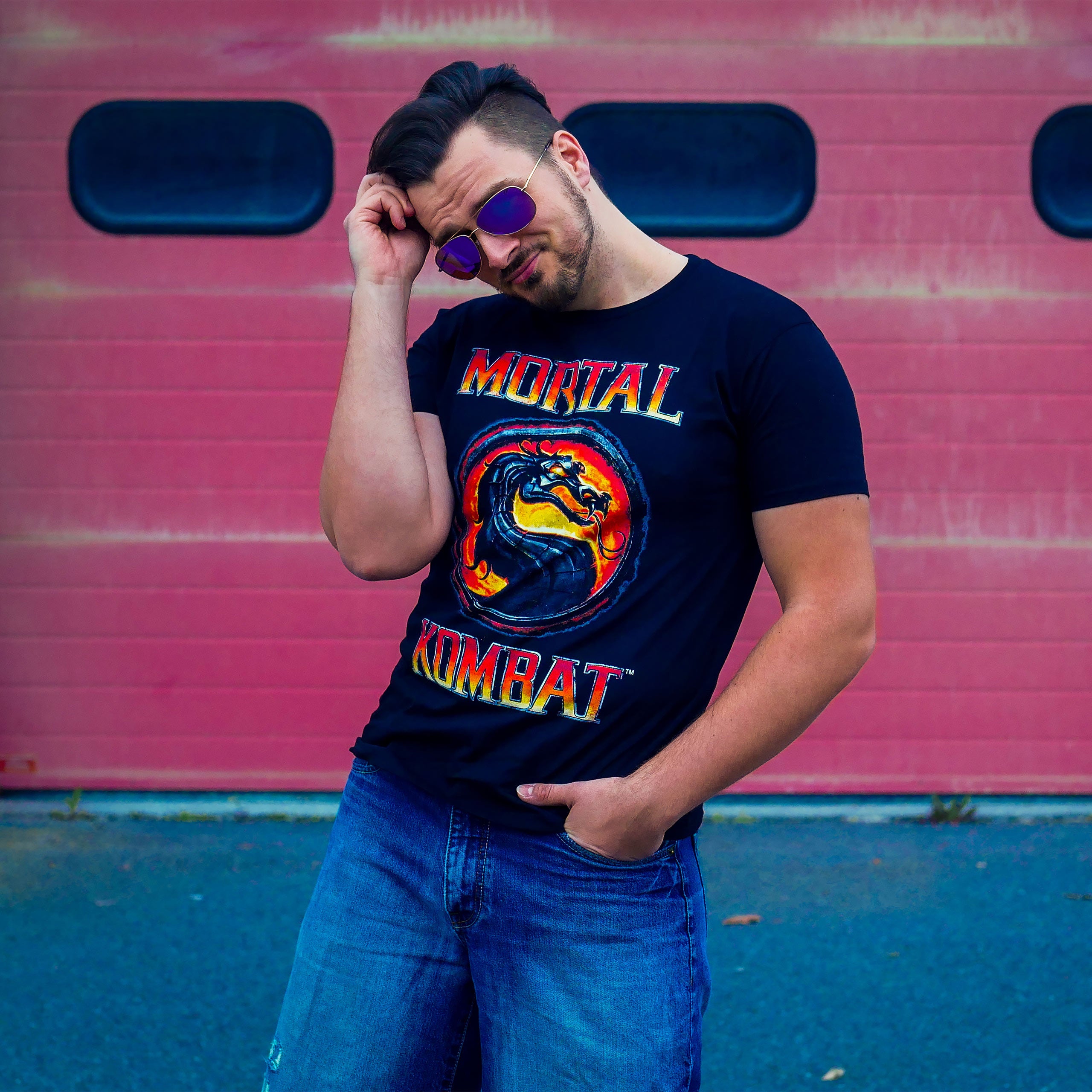 Produktbild Mortal Kombat - Logo T-Shirt schwarz