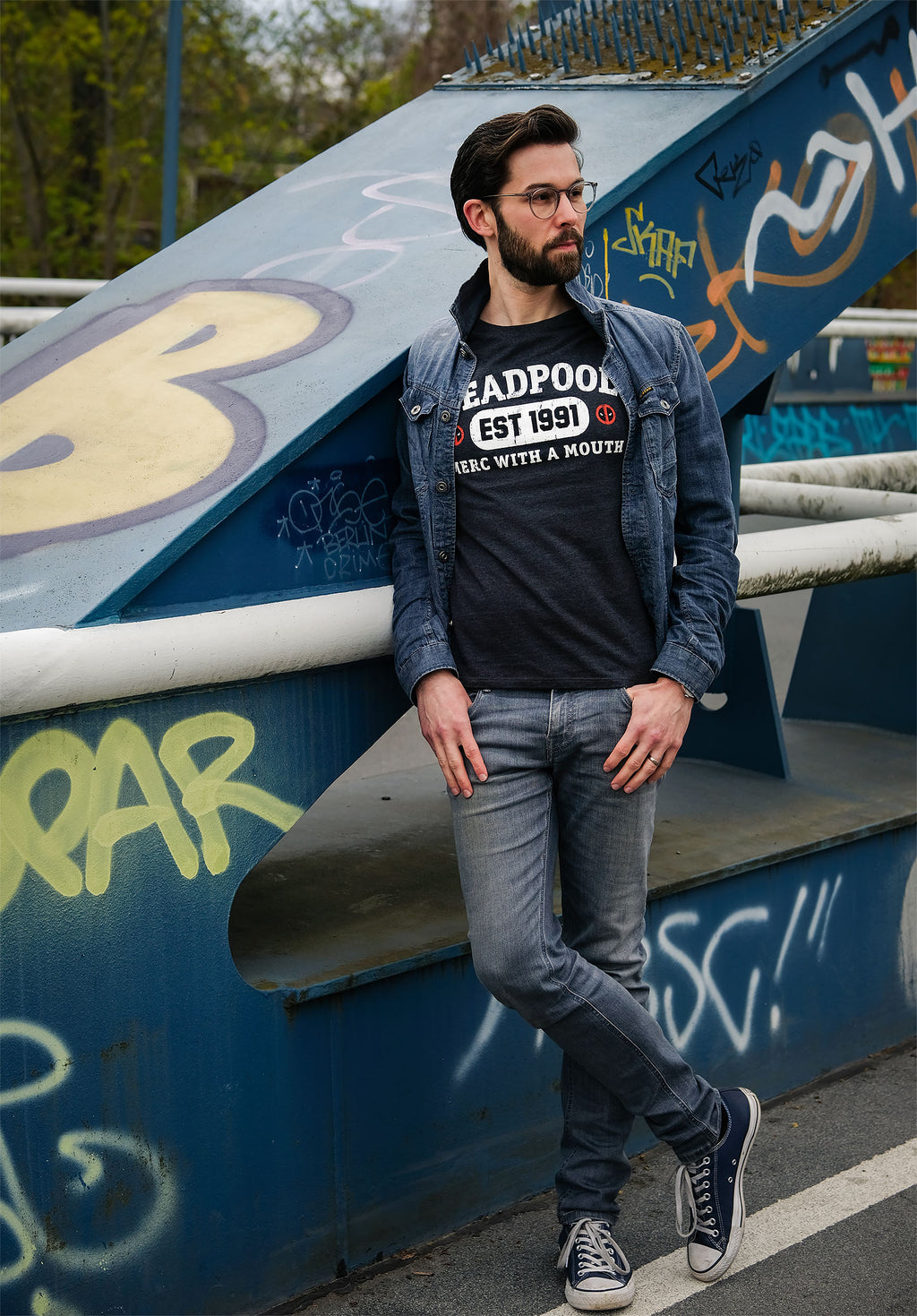 Produktbild Deadpool - Est 1991 T-Shirt grau