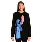 Produktbild Lilo & Stitch - Oversize Sweater Damen schwarz