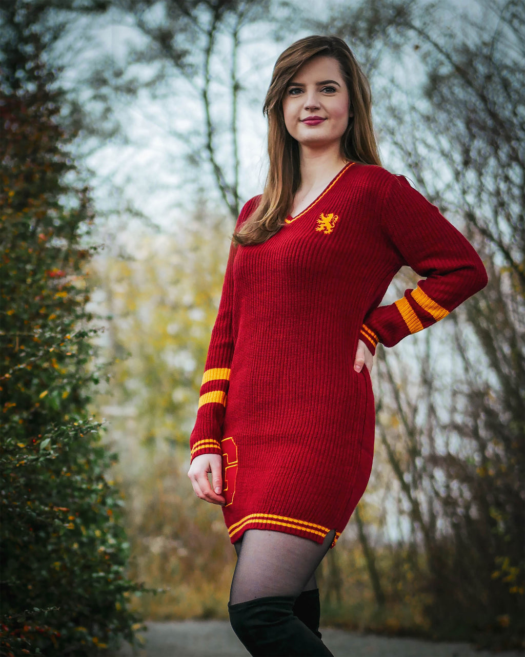 Produktbild Harry Potter - Gryffindor Strickkleid rot