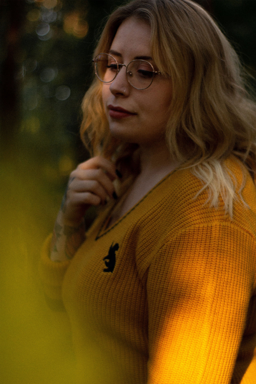 Produktbild Harry Potter - Hufflepuff Strickkleid gelb