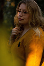 Produktbild Harry Potter - Hufflepuff Strickkleid gelb