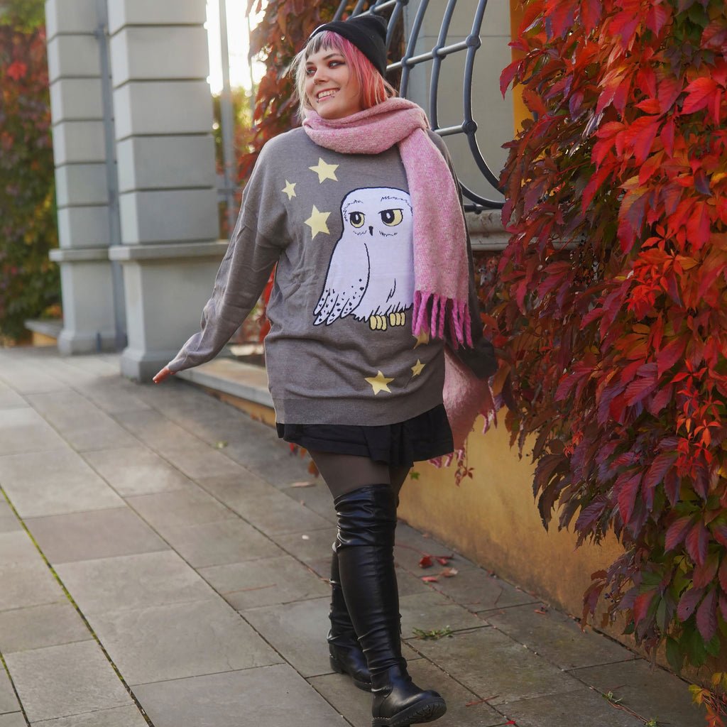 Product image Harry Potter - Hedwig Oversize Sweater gray