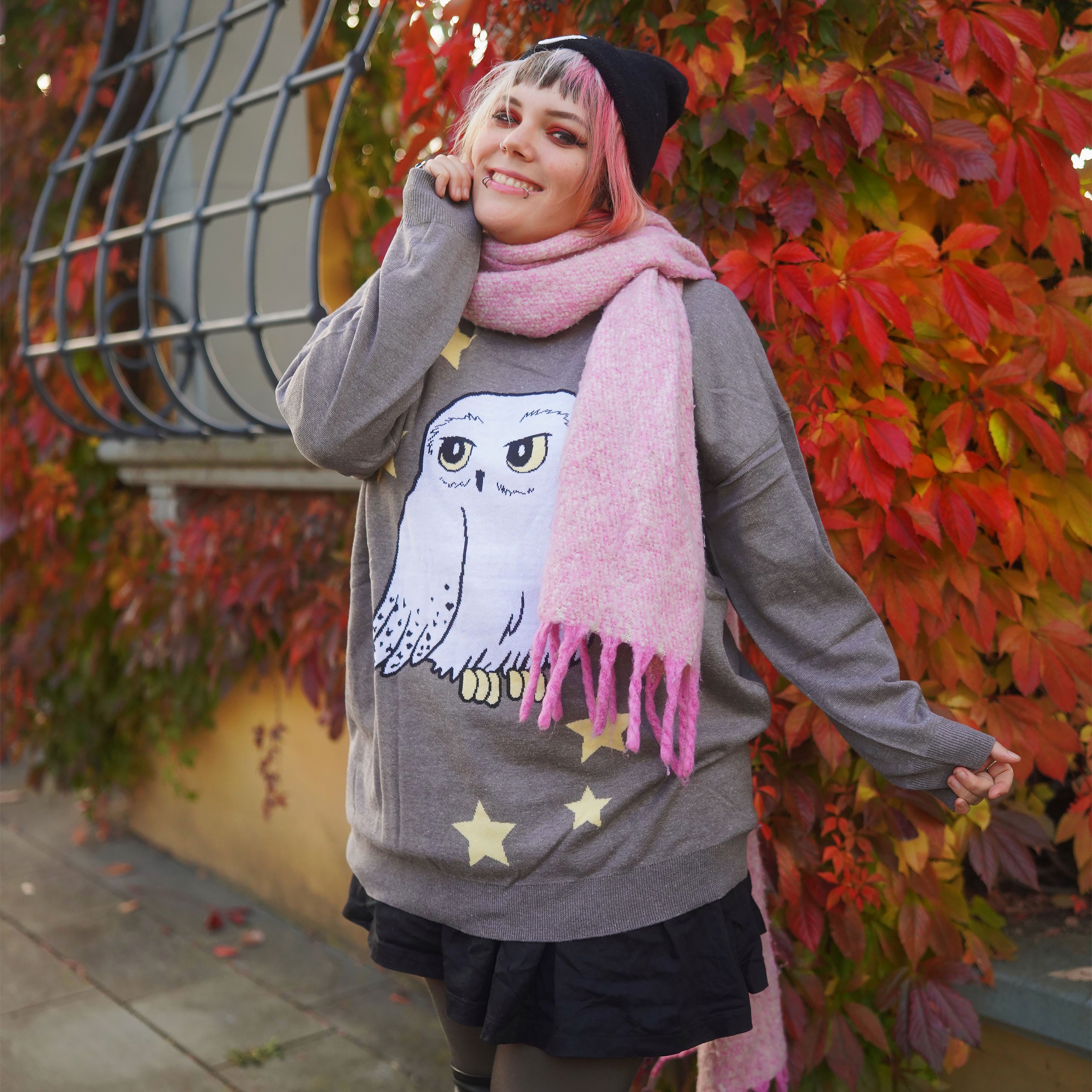 Produktbild Harry Potter - Hedwig Oversize Sweater grau