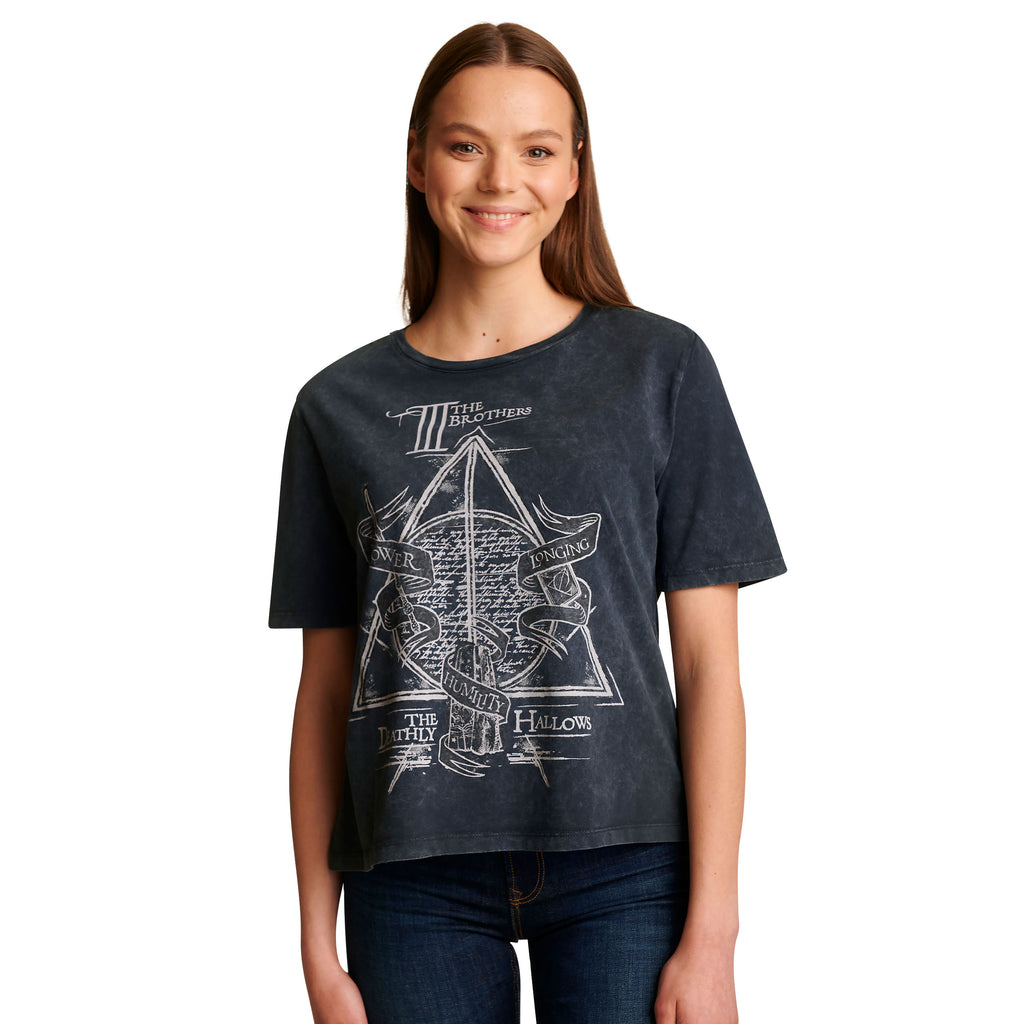 Produktbild Harry Potter - Heiligtümer des Todes T-Shirt Damen grau