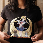 Produktbild Sailor Moon - Pose T-Shirt Damen schwarz