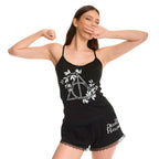Produktbild Heiligtümer des Todes Pyjama Damen kurz mit Spitze - Harry Potter