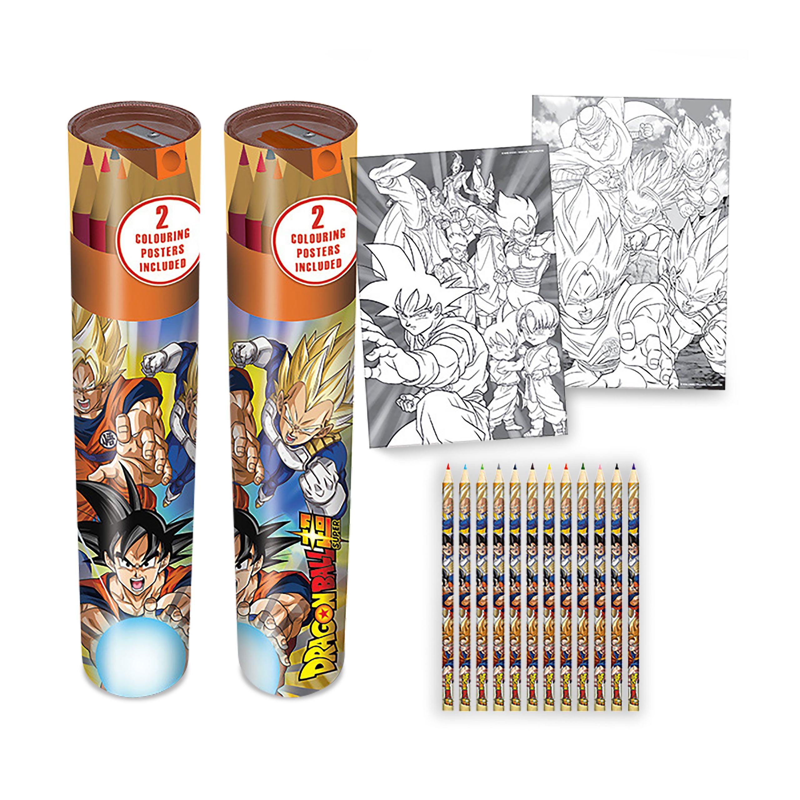 Produktbild Dragon Ball - Battle of Gods Stiftebox 12er Set mit 2 Ausmalbildern