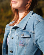 Produktbild Lilo & Stitch - Flowers Jeansjacke Damen blau