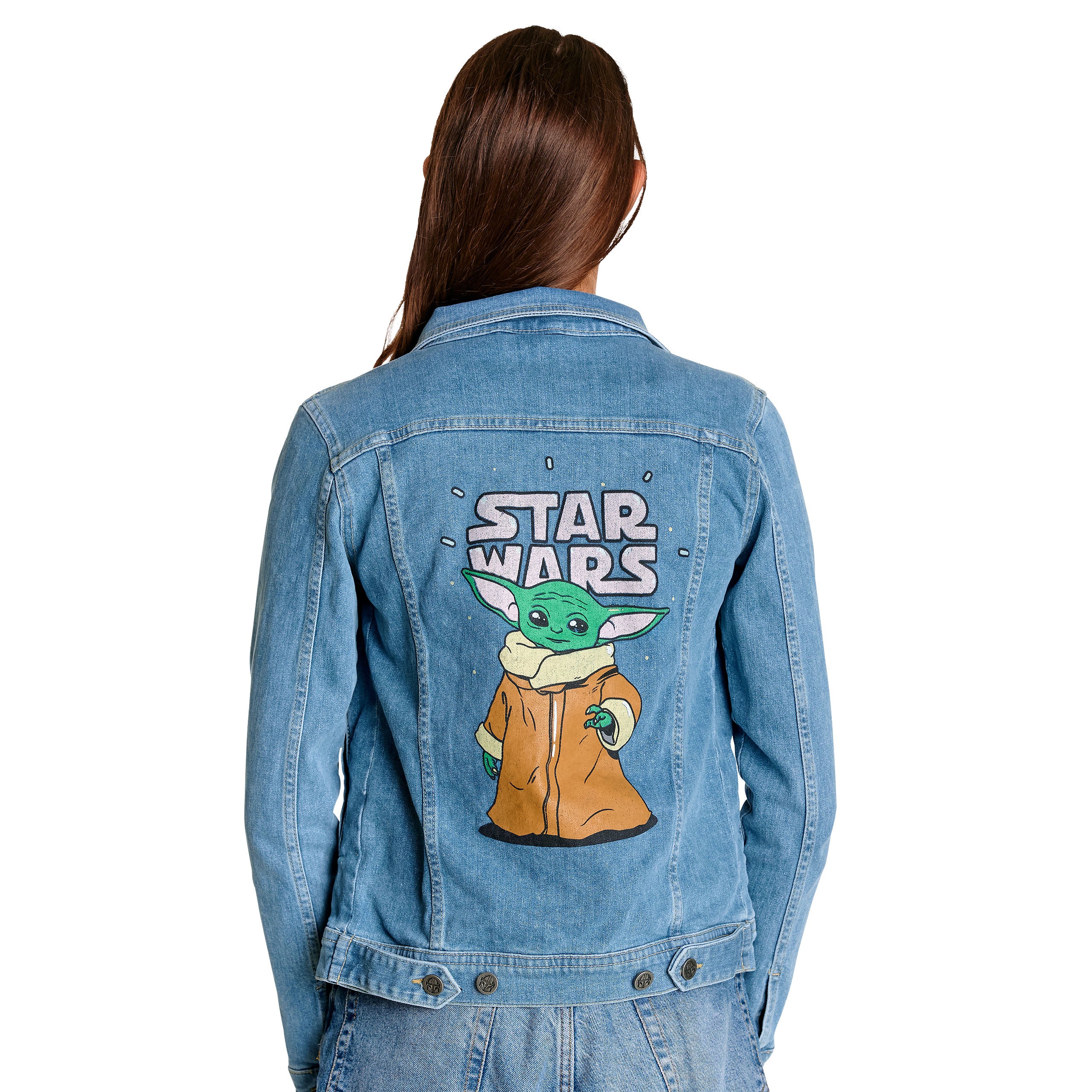 Produktbild Grogu Jeansjacke Damen blau - Star Wars The Mandalorian