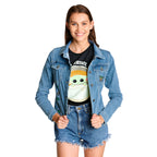 Produktbild Grogu Jeansjacke Damen blau - Star Wars The Mandalorian