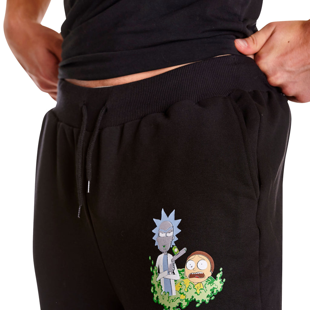 Produktbild Rick and Morty - Logo Sweathose Glow in the Dark schwarz