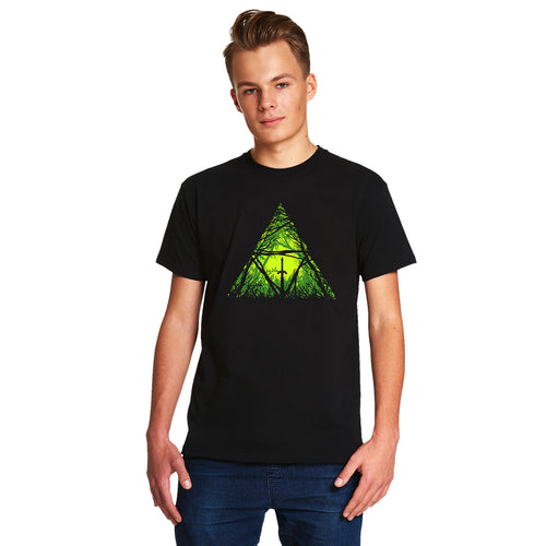 Produktbild Masterschwert im Wald T-Shirt für Zelda Fans schwarz