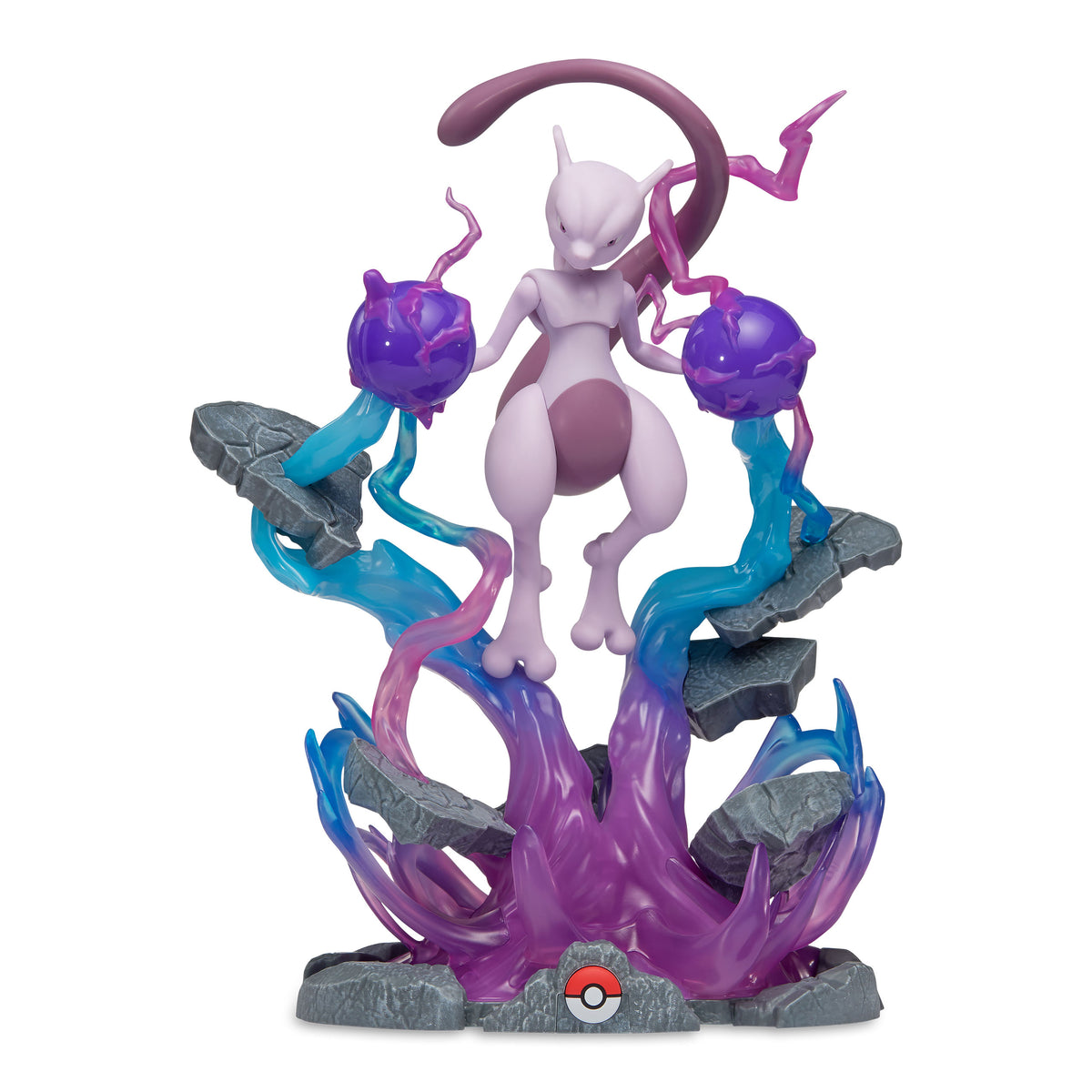 Produktbild Pokemon - Mewtu Jubiläum Statue Deluxe mit Leuchtfunktion 33cm