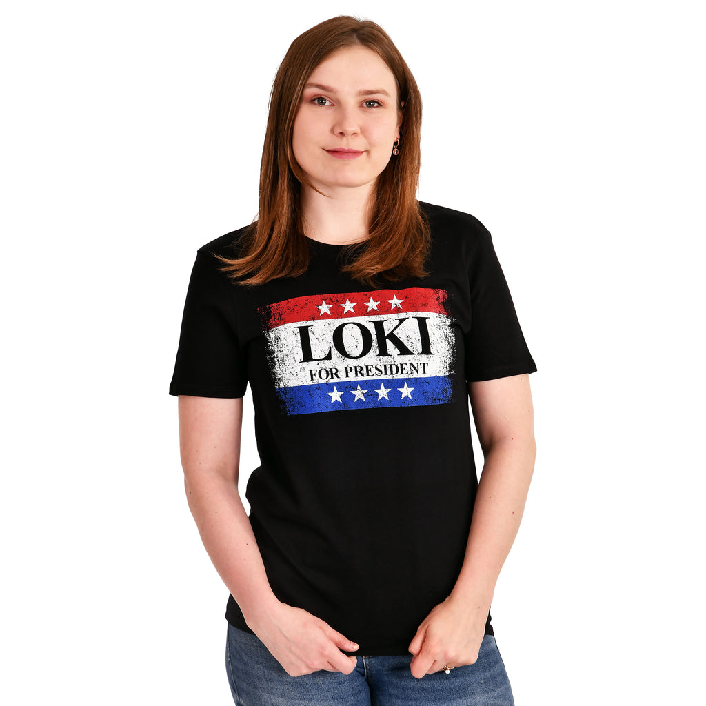 Produktbild For President T-Shirt schwarz für Loki Fans