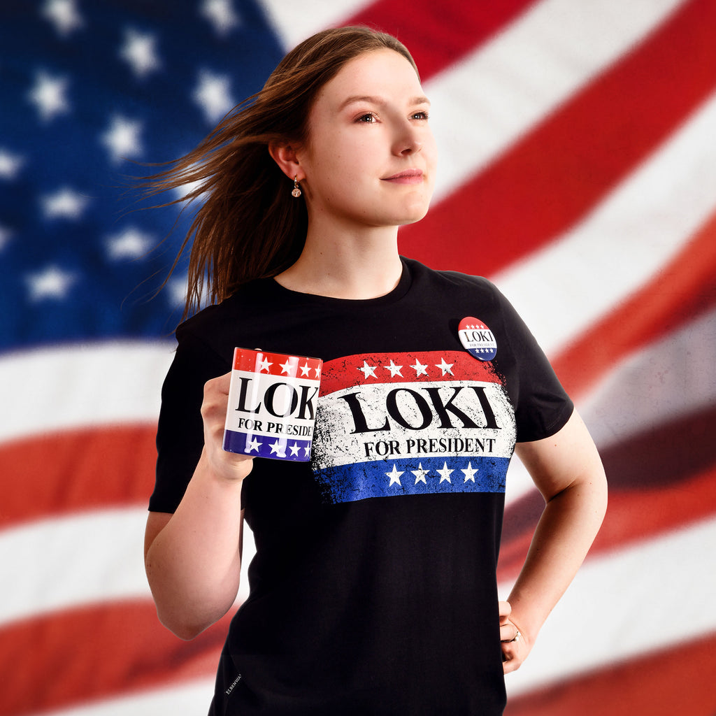 Produktbild For President T-Shirt schwarz für Loki Fans