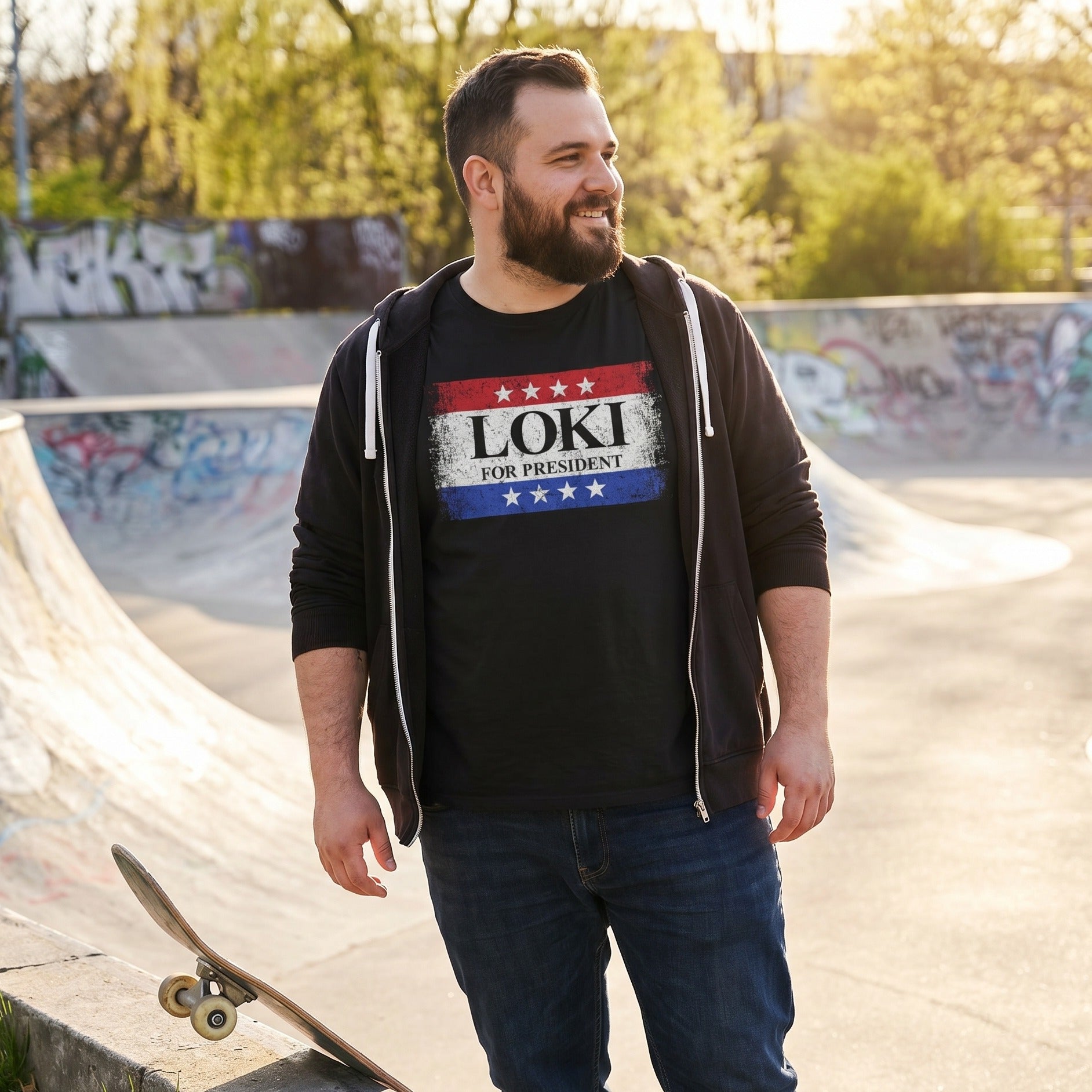 Produktbild For President T-Shirt schwarz für Loki Fans