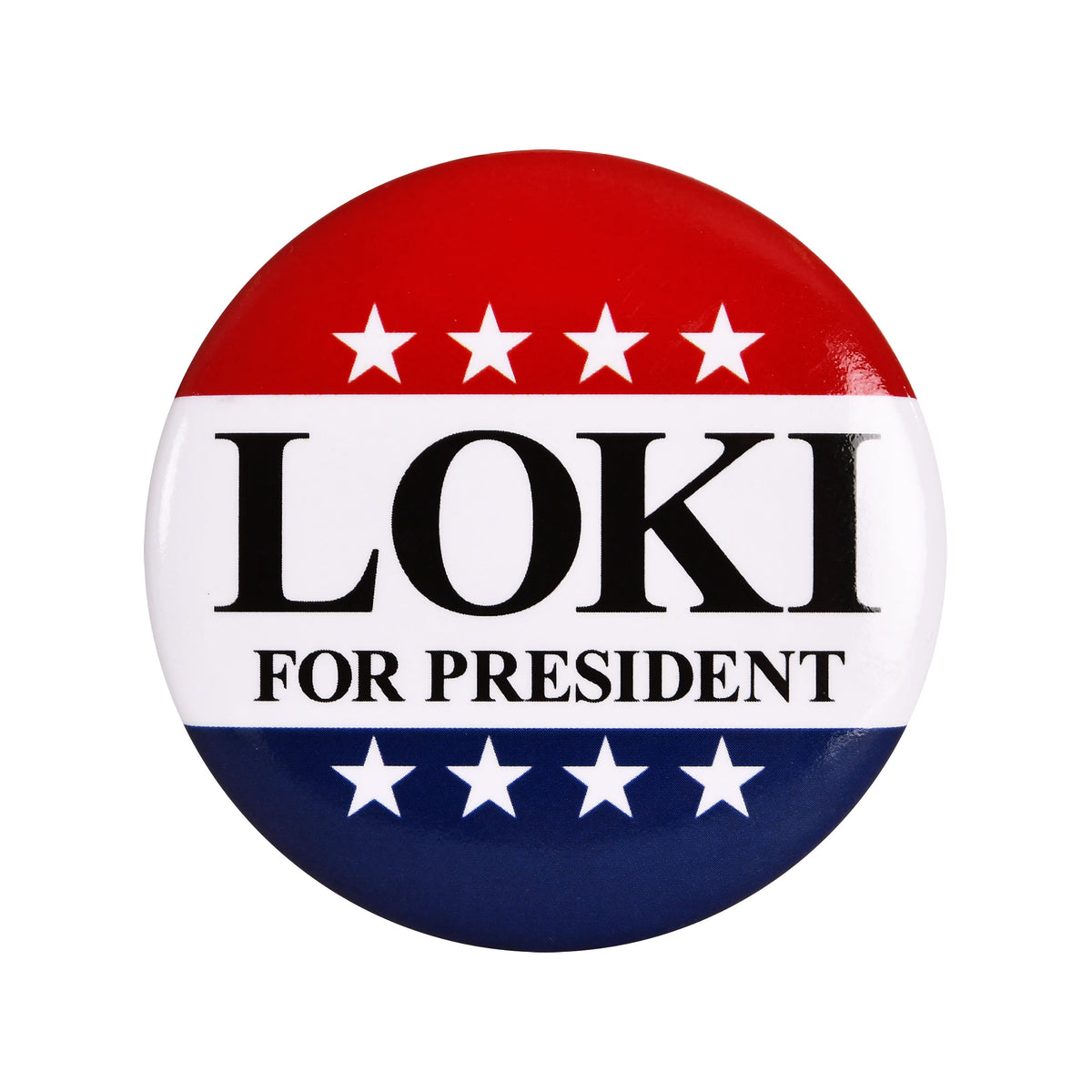 Produktbild For President Button für Loki Fans