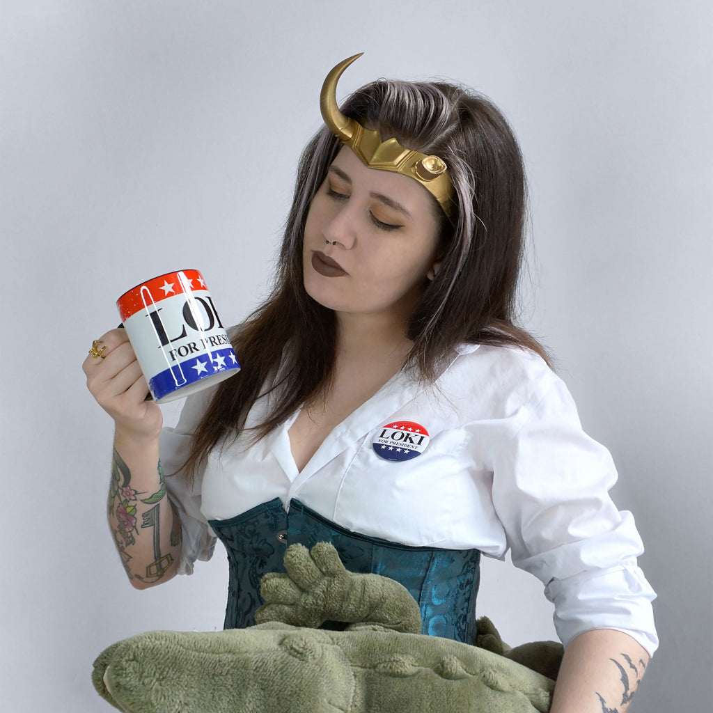 Produktbild For President Button für Loki Fans