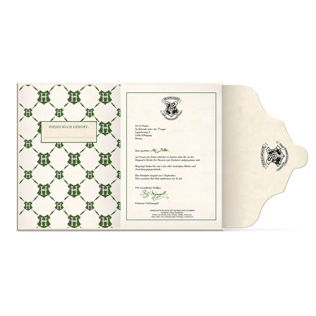 Produktbild Harry Potter - Hogwarts Brief Notizbuch